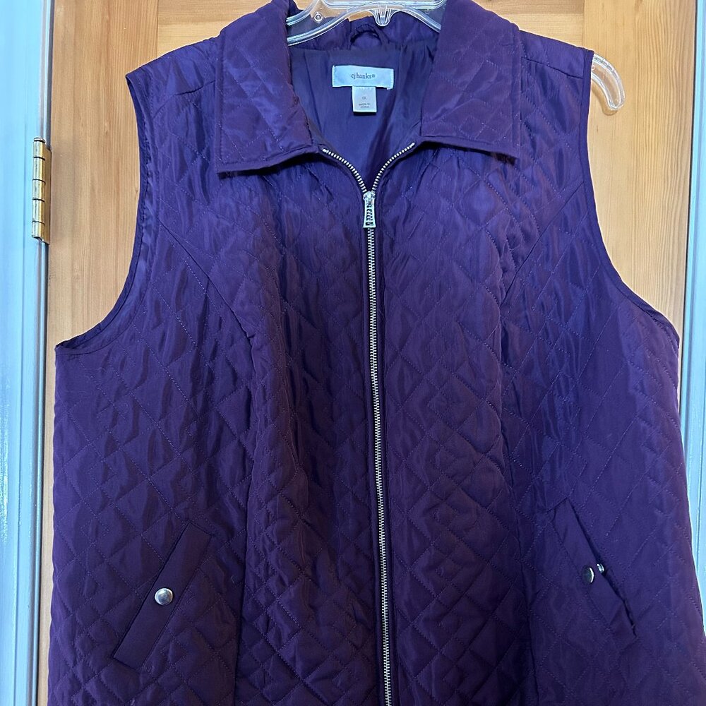CJ Banks quilted vest - SZ 1X